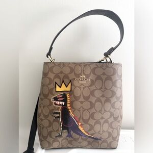 Coach Purse x Jean Michel Basquiat - Dinosaur